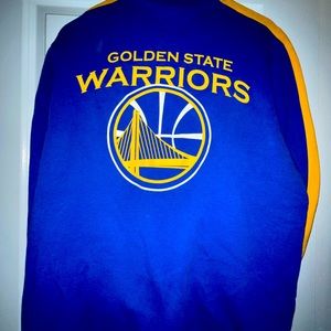 Golden State Warriors zip up jacket size Lg